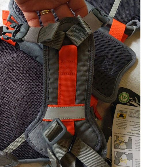 NEW Mountainsmith K9 Pack Small Dog Hiking Backpack Saddlebag Gray Orange NWT - Picture 9 of 10